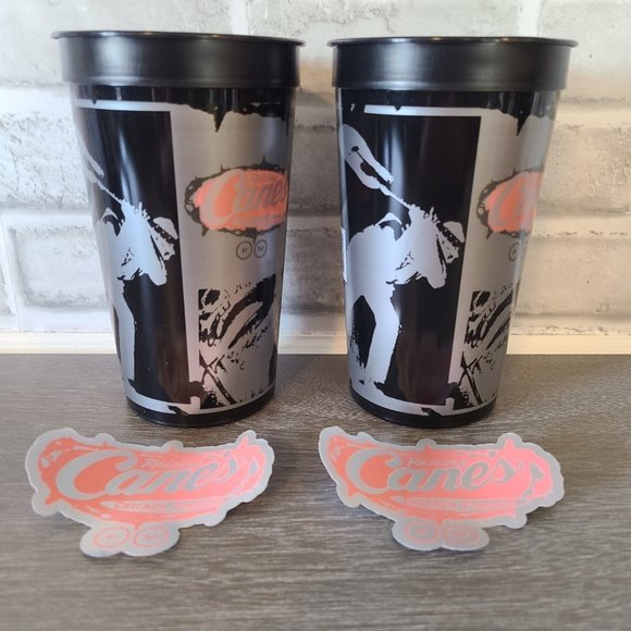 Post Malone Raising Canes Reusable Collector Cup Utah Restaurant Promo Sticker 2 - Picture 5 of 5